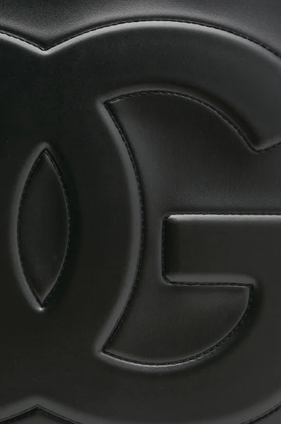 Δερμάτινα κουτί DG Logo Bag Dolce & Gabbana μαύρο