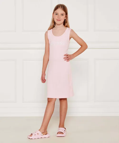 Φόρεμα MINI ME GUESS ACTIVE πουδραρισμένο ροζ