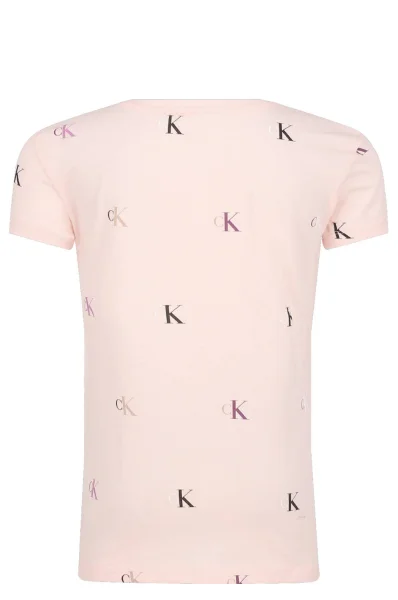 T-shirt | Slim Fit CALVIN KLEIN JEANS ροζ