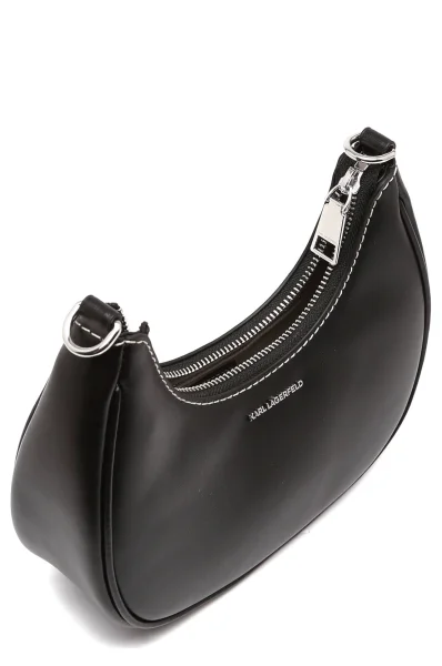 Δερμάτινα τσάντα ώμου k/ikonik lock Karl Lagerfeld μαύρο