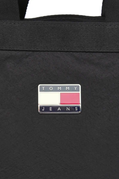 Τσάντα shopper Tommy Jeans μαύρο