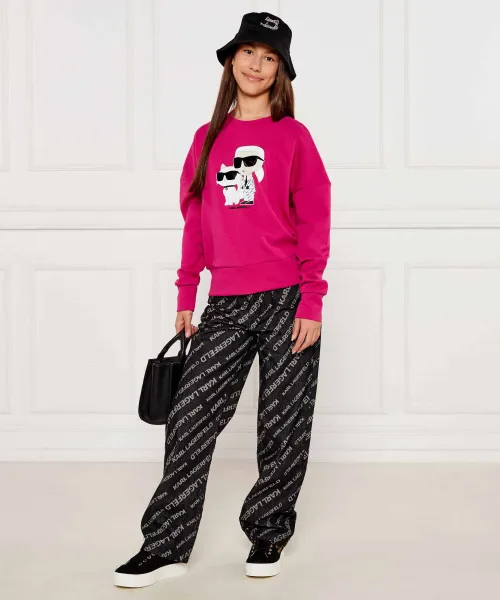 Jeans | Straight fit Karl Lagerfeld Kids μαύρο