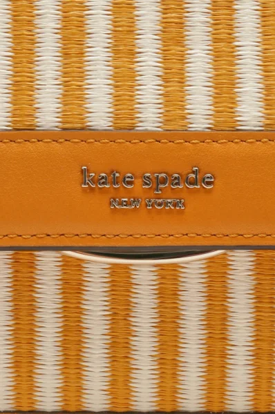 Δερμάτινα ταχυδρομική τσάντα Kate Spade πορτοκαλί
