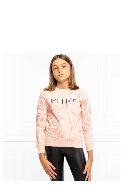Μπλούζα | Regular Fit KENZO KIDS ροζ
