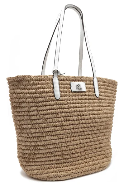 Τσάντα shopper + τσαντάκι | με την προσθήκη δέρματος LAUREN RALPH LAUREN καφέ