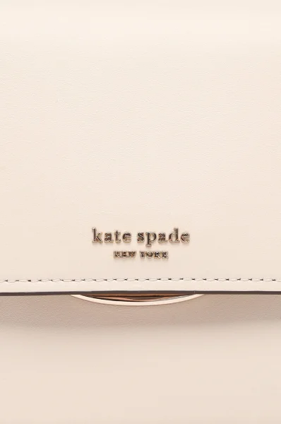 Δερμάτινα ταχυδρομική τσάντα Kate Spade κρεμώδες