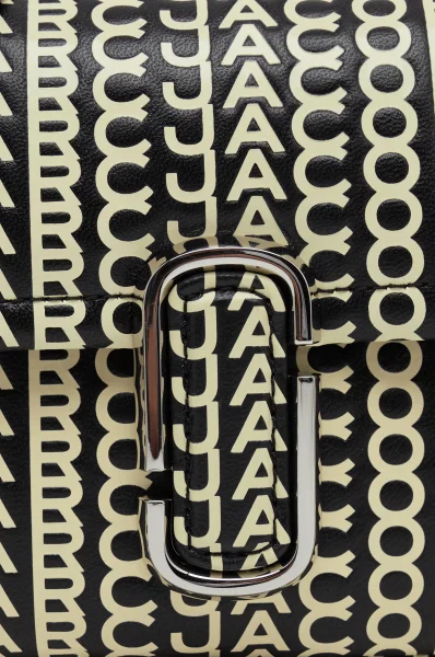 Δερμάτινα τσάντα ώμου THE Monogram J MARC Marc Jacobs μαύρο