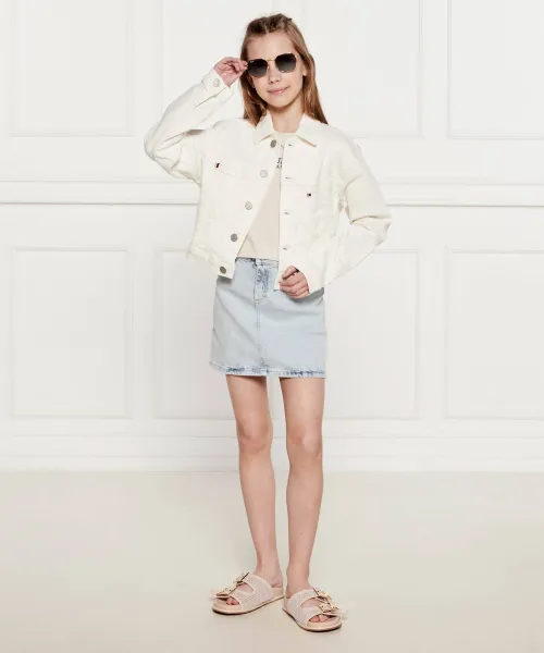 Τζιν μπουφάν | Regular Fit Tommy Hilfiger άσπρο