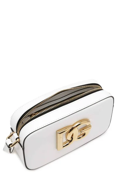 Δερμάτινα ταχυδρομική τσάντα 3.5 Dolce & Gabbana άσπρο