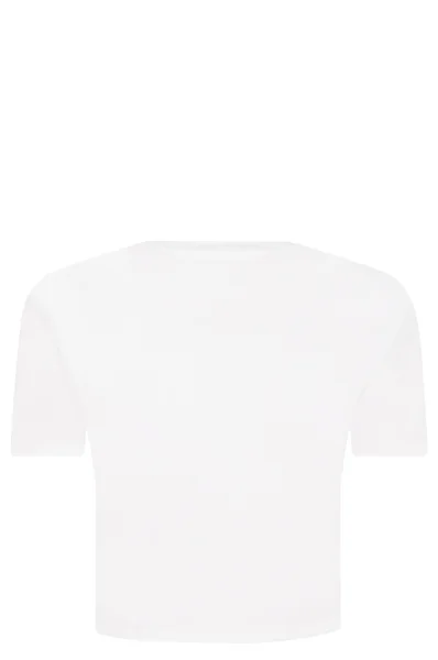 T-shirt JERSEY | Cropped Fit Pinko UP άσπρο