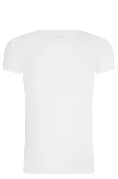 T-shirt HANA GLITTER | Regular Fit Pepe Jeans London άσπρο