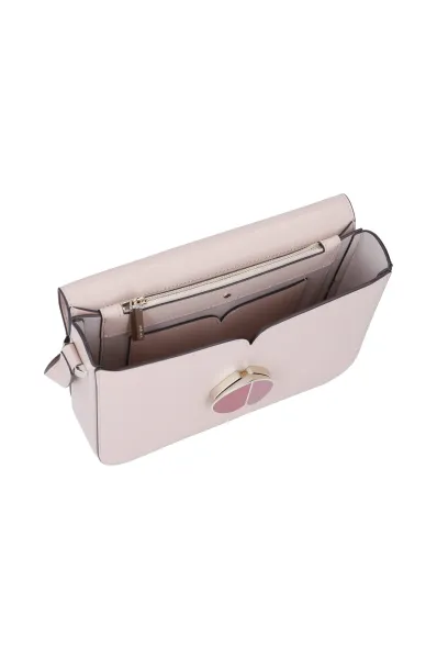 δερμάτινα ταχυδρομική τσάντα nicola twist medium Kate Spade πουδραρισμένο ροζ