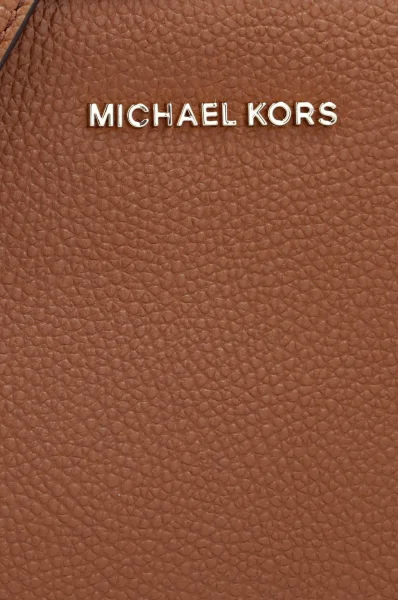 δερμάτινα ταχυδρομική τσάντα ginny Michael Kors χρώμα κονιάκ