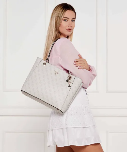 Τσάντα shopper NOELLE Guess εκρί