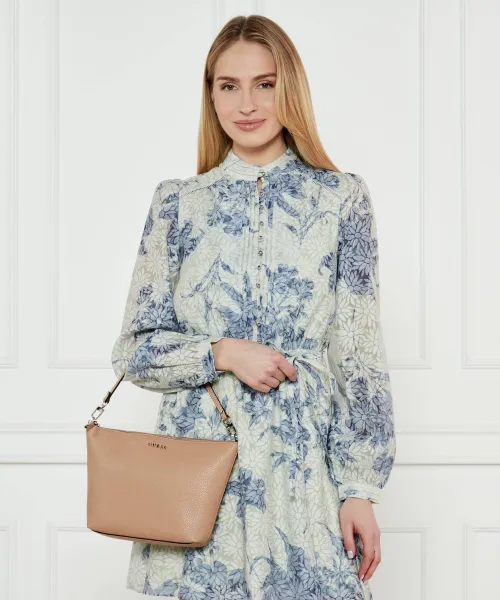 Τσάντα shopper + τσαντάκι HELINA Guess μπεζ