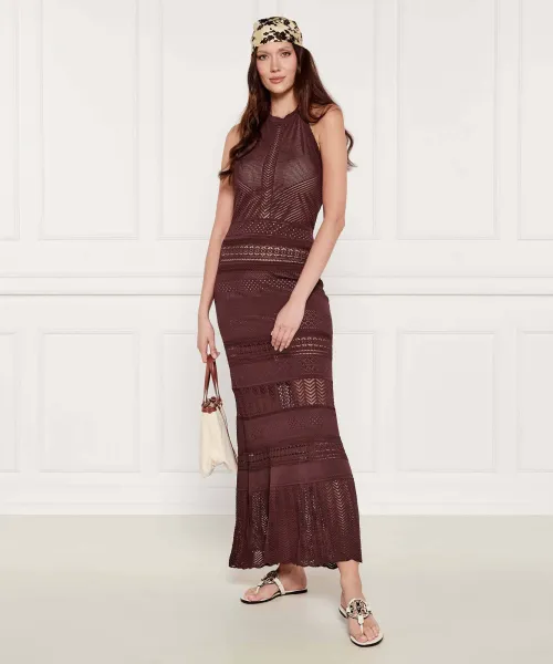 Δερμάτινα σαγιονάρες METAL MILLER TORY BURCH κρεμώδες