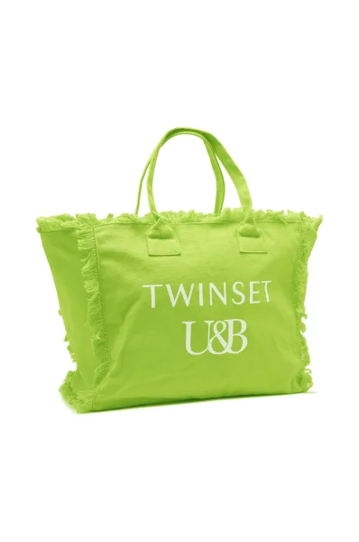Τσάντα παραλίας Twinset U&B πράσινο