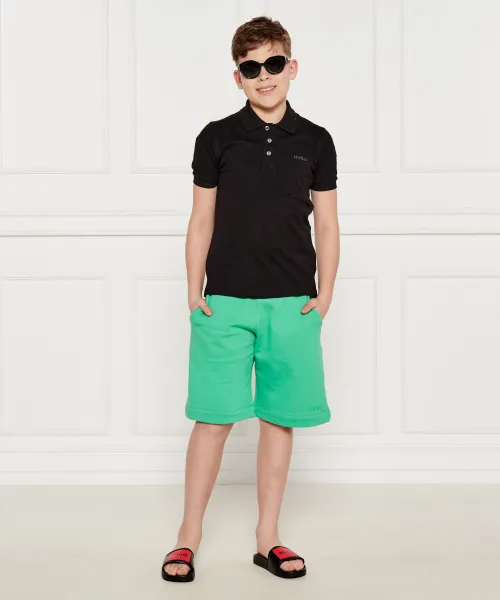 Παντόφλες HUGO KIDS μαύρο