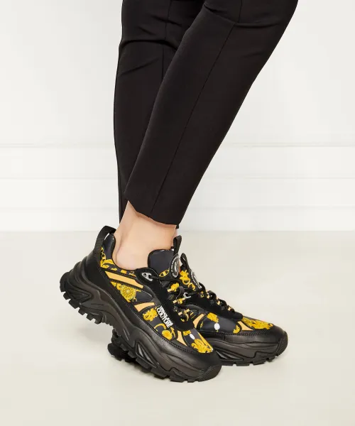 Δερμάτινος sneakers Fondo Hiker Versace Jeans Couture μαύρο