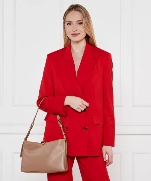 Δερμάτινη τσάντα ώμου FURLA SFERA SOFT Furla μπεζ