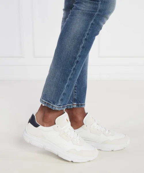 Δερμάτινος sneakers Spa Racer100 POLO RALPH LAUREN | μπεζ 809931239