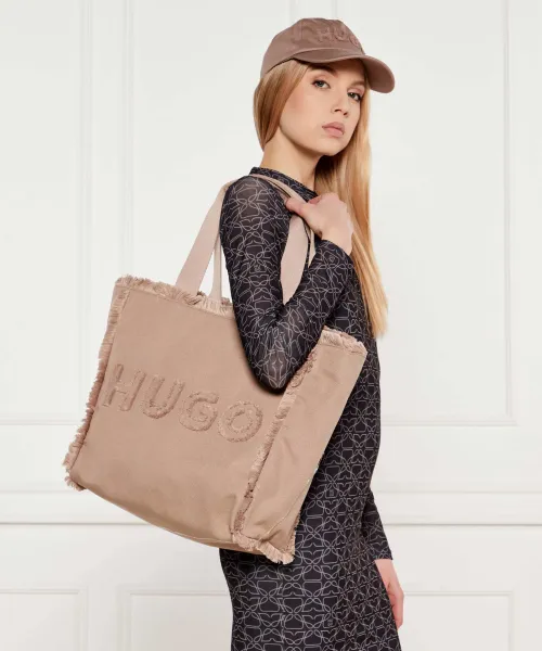 Τσάντα shopper Becky Tote CA HUGO μπεζ