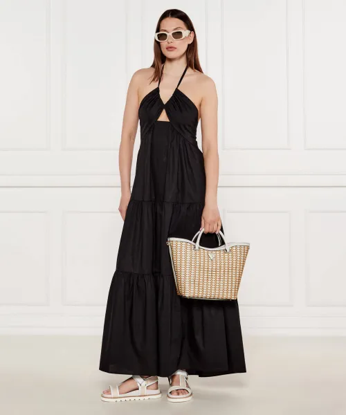 Τσάντα shopper ATALIA Guess μπεζ