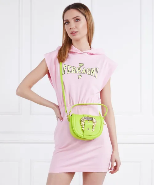 Τσάντα ώμου Versace Jeans Couture πράσινο ασβέστη