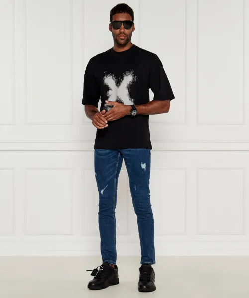 Δερμάτινος sneakers OUT OF OFFICE OFF-WHITE μαύρο