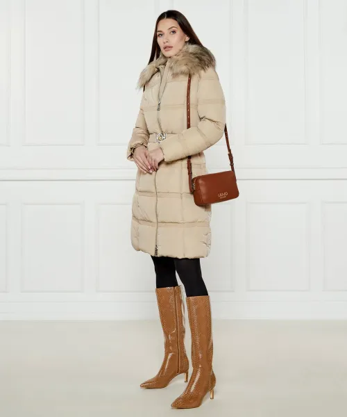 Μπότες με ψηλό τακούνι QIALE Guess μπεζ