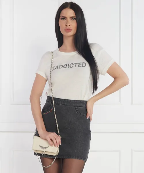 Δερμάτινη τσάντα φάκελος Zadig&Voltaire μπεζ