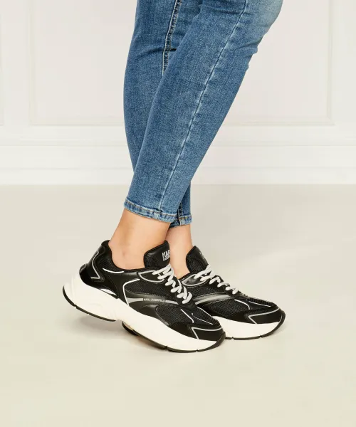 Sneakers KOMET Karl Lagerfeld | μαύρο με την προσθήκη δέρματος KL65624