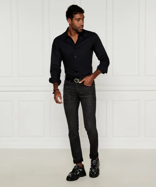 Sneakers | με την προσθήκη δέρματος Versace Jeans Couture μαύρο