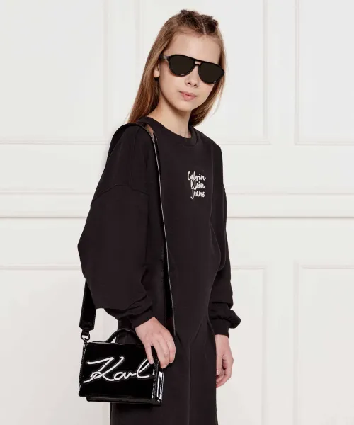 Τσάντα ώμου SIGNATURE Karl Lagerfeld Kids μαύρο