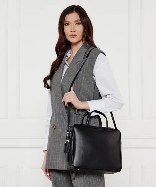 Δερμάτινη επαγγελματική τσάντα GIRONA Weekend MaxMara | μαύρο 155111746