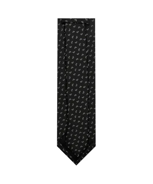 Μετάξι γραβάτα H-TIE BOSS BLACK μαύρο