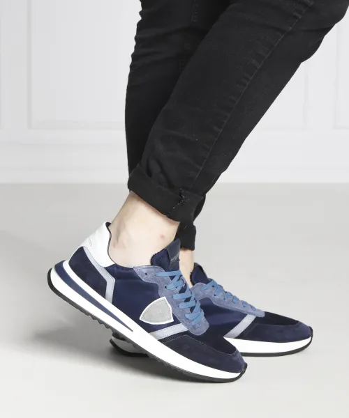 Δερμάτινος sneakers Philippe Model ναυτικό μπλε