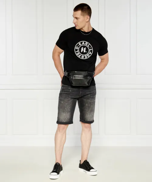 Sneakers KAMPUS MAX Karl Lagerfeld | μαύρο με την προσθήκη δέρματος KL50424