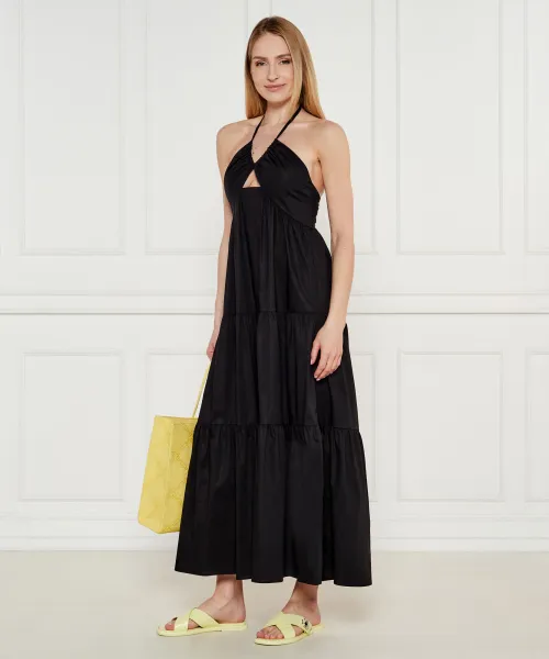 Δερμάτινα παντόφλες T LOCK TORY BURCH κίτρινο