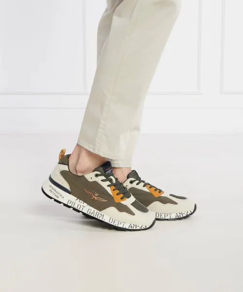 Sneakers Aeronautica Militare χακί