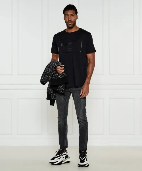 Sneakers | με την προσθήκη δέρματος Balmain μαύρο