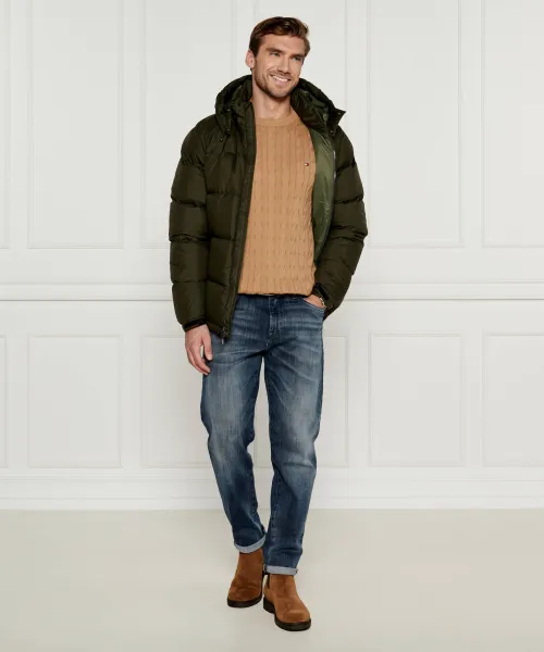 Δερμάτινες μπότες τσέλσι CHELSEA Tommy Hilfiger καφέ