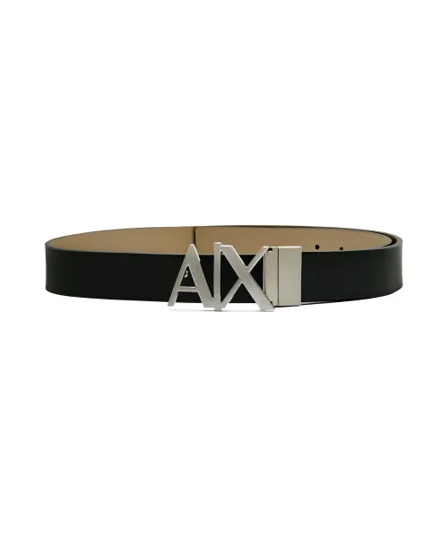 Δερμάτινος ιμάντας διπλής όψης Armani Exchange μπεζ