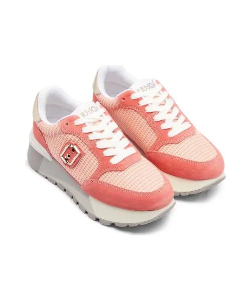 Sneakers AMAZING 25 | με την προσθήκη δέρματος Liu Jo ροζ