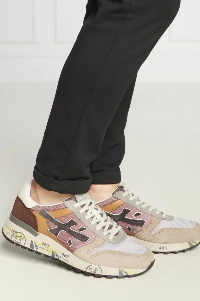 Δερμάτινος sneakers MICK Premiata χρώμα σολομού