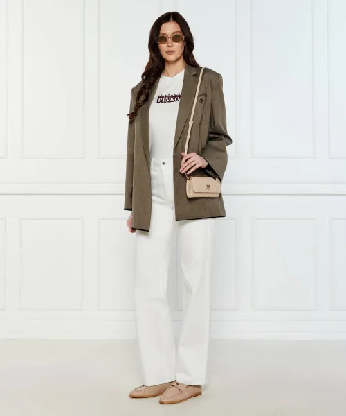 Δερμάτινα loafers NATY 02 Pinko μπεζ