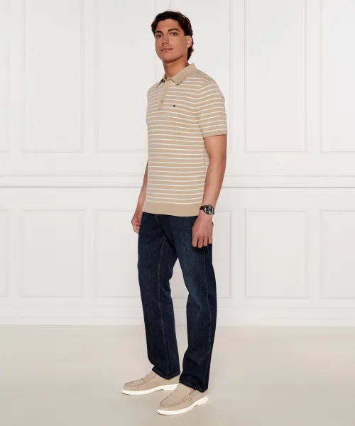 Δερμάτινα loafers Tommy Hilfiger μπεζ