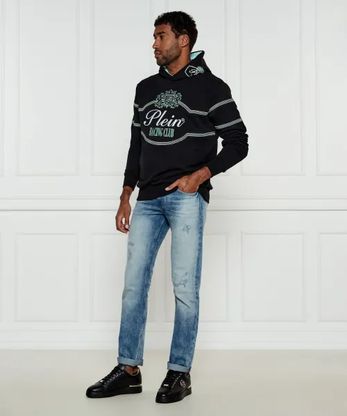 Δερμάτινα sneakers Hexagon Philipp Plein μαύρο