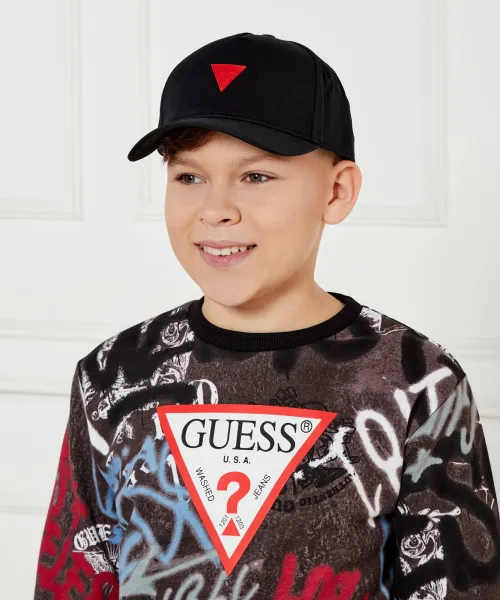 Καπέλο μπείζμπολ Guess μαύρο