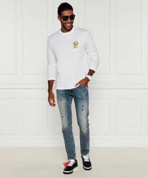 Δερμάτινος sneakers OFF-WHITE μαύρο